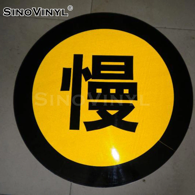 SINOVINYL Reflective Sheeting Film Stickers Transparent for Road Sign Vinyl Logo / Badge Clear