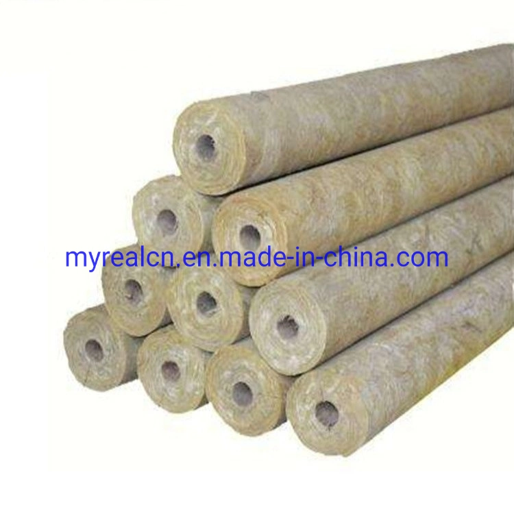 Fire Retardant & Fireproof Material Fireproof Mineral Rock Wool Rockwool Thermal Insulation Tubes