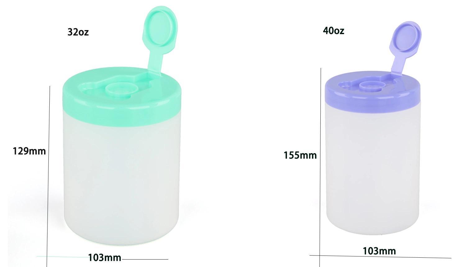 HDPE High quality/High cost performance Plastic Alcohol-Free Bucket Wipes Canister Wet Wipes Bottles Barrel