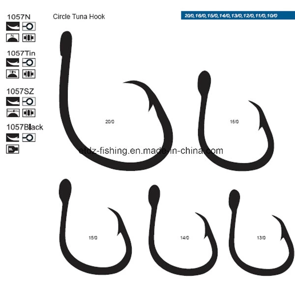 Big Game Tuna Hook with Ring Wide Gape Carp Fishing Hooks