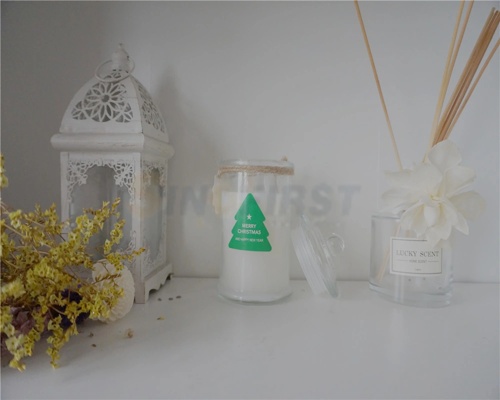 Diseñador decorativo Jar de vidrio vela hecha a mano