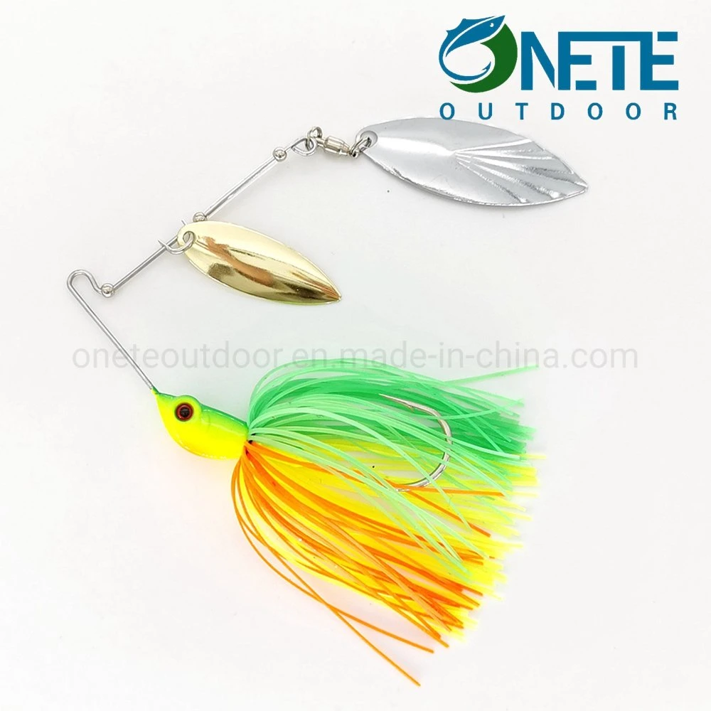 Stspb-006 18g High quality/High cost performance  Silicon Skirts Fishing Lure Spinner Bait