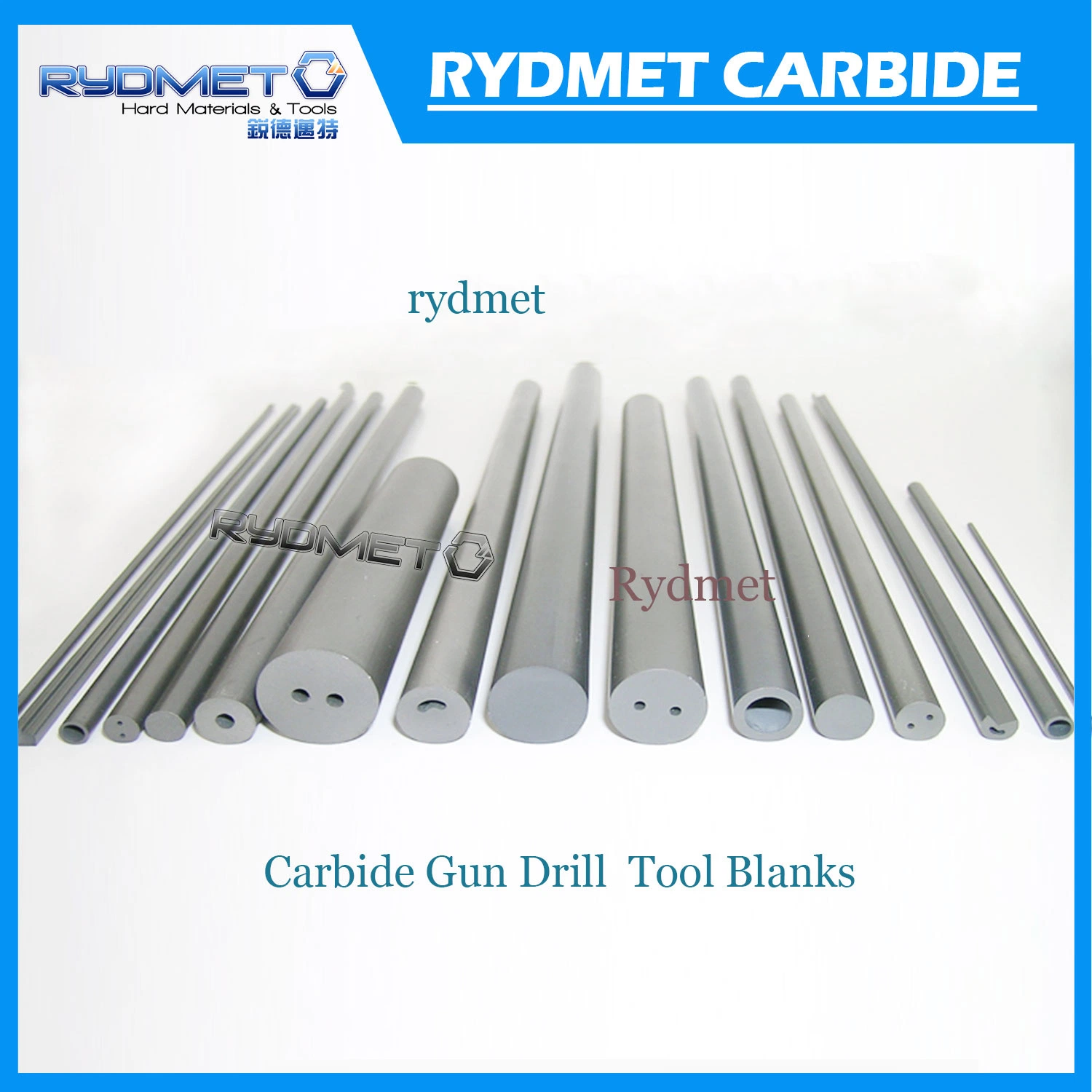 Tungsten Cemented Carbide Rod Blanks with Coolant Duct