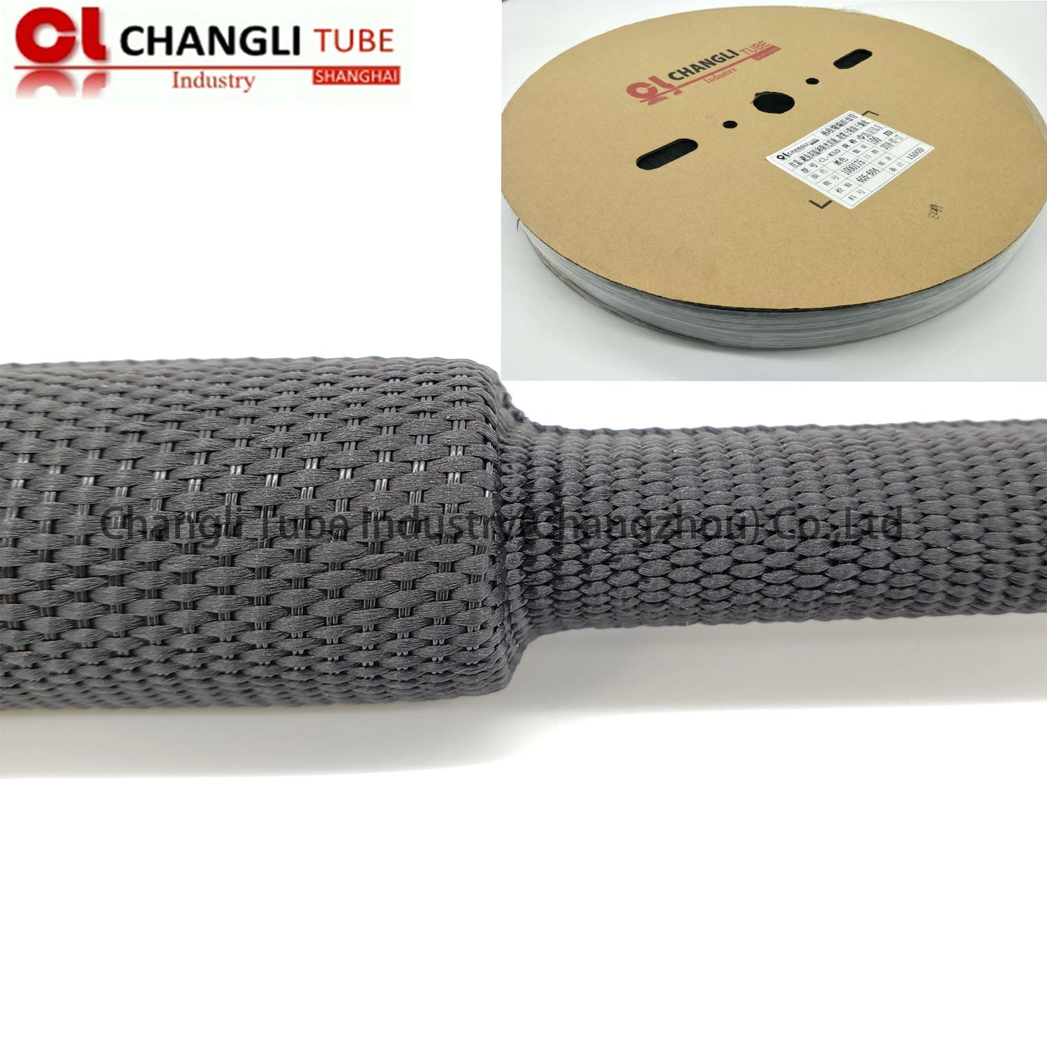 Woven Fabric Heat Shrinkable Braided Sleeve for Cable Management