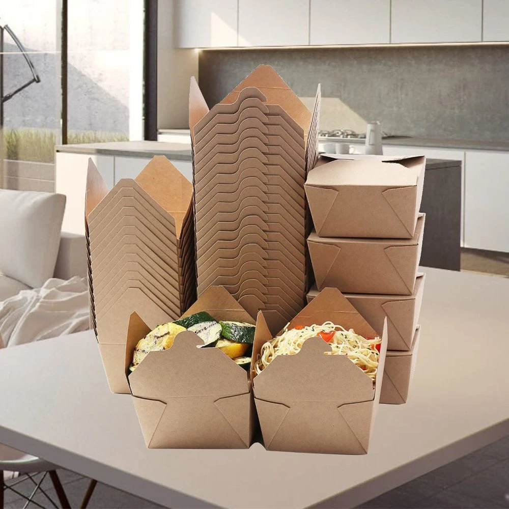 Biodegradable Cake Food Packing Gift Brown Kraft Paper Cardboard Box