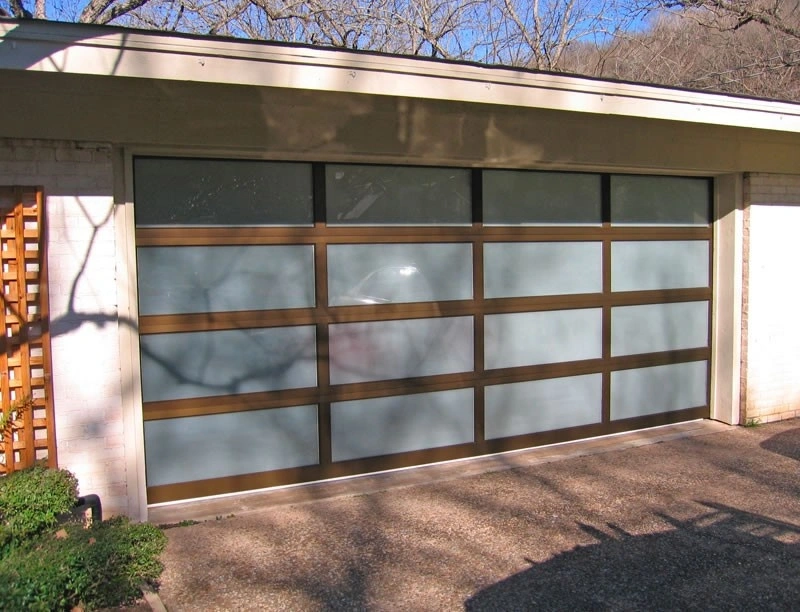 Automatische elektrische Garage Tür Perspektive Glas Aluminium für Lager Schwarz Glas maßgeschneiderte Türen Legierung Rolling up