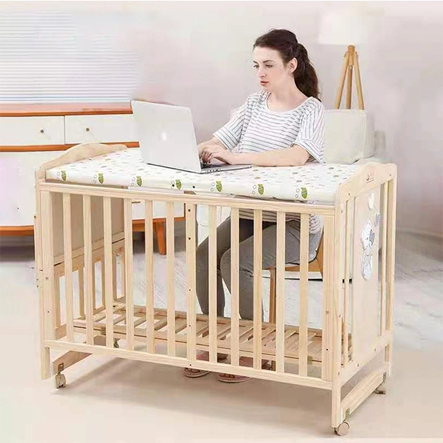 Solid Wood Style and Size Baby Cribs, Baby Bed
