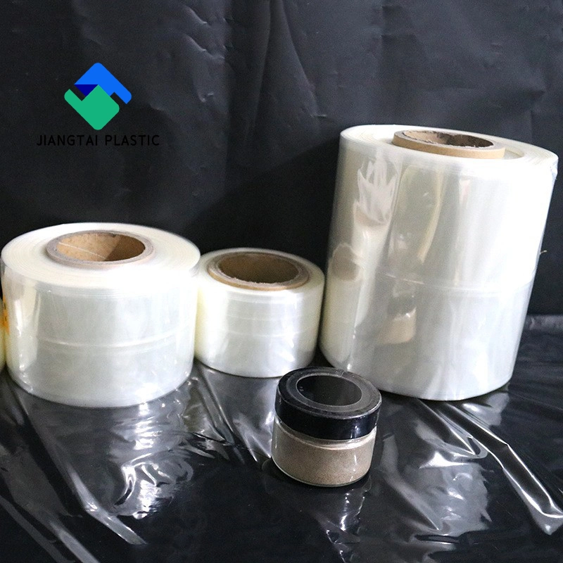 Jiangtai Factory Supply Transparent PVC Heat Shrink Film for Printing Shrinkable Sleeves Label Film Roll