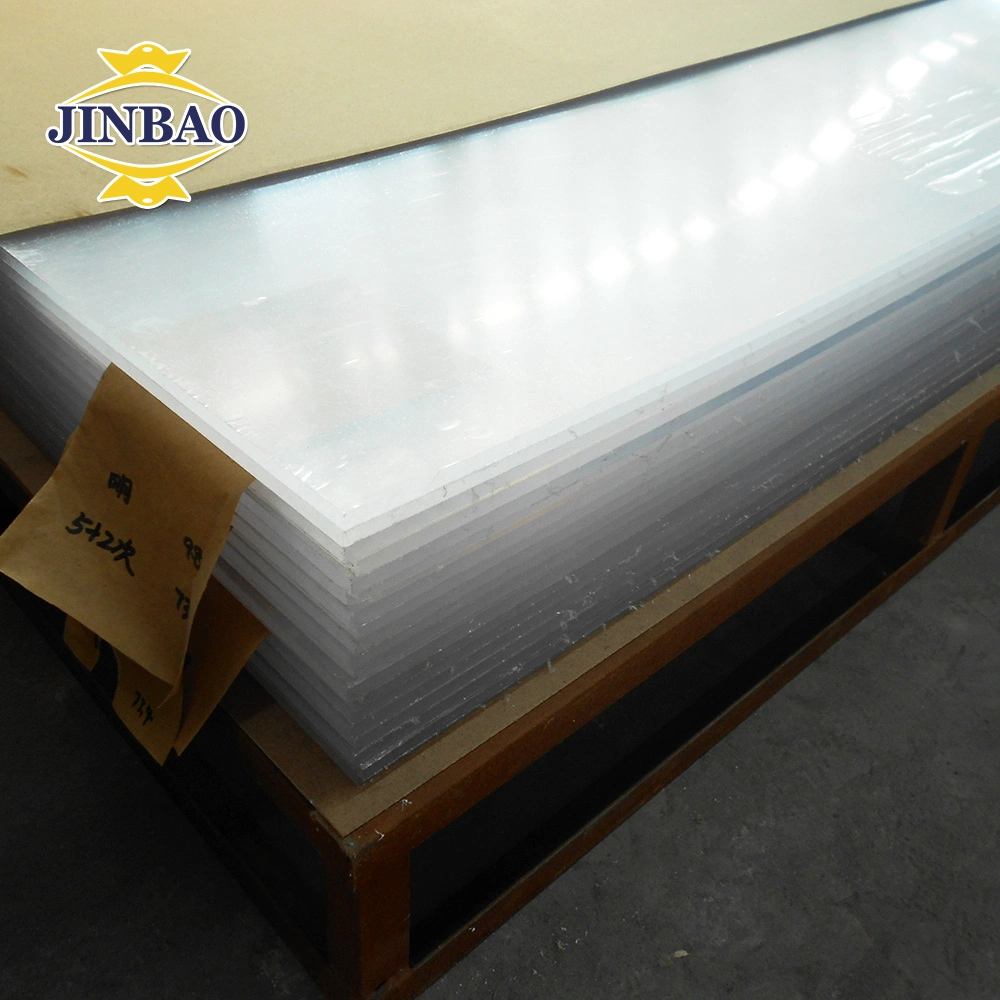 Jinbao 5mm cintilante grande de madeira prata fosco texturizado lamela limpar o painel de acrílico