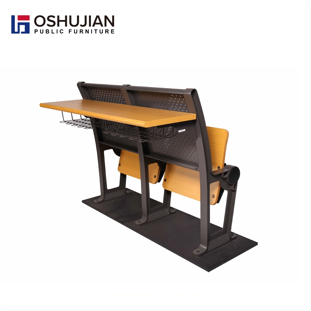 Ladder Classroom Desk and Chair College Furniture School University Lecture Room Chair and Desk