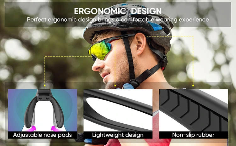 Custom Brand Fashion Designer polarisierte Kunststoff PC Sport Männer Sonne Brille für Fahrrad Fahrrad Radfahren Angeln