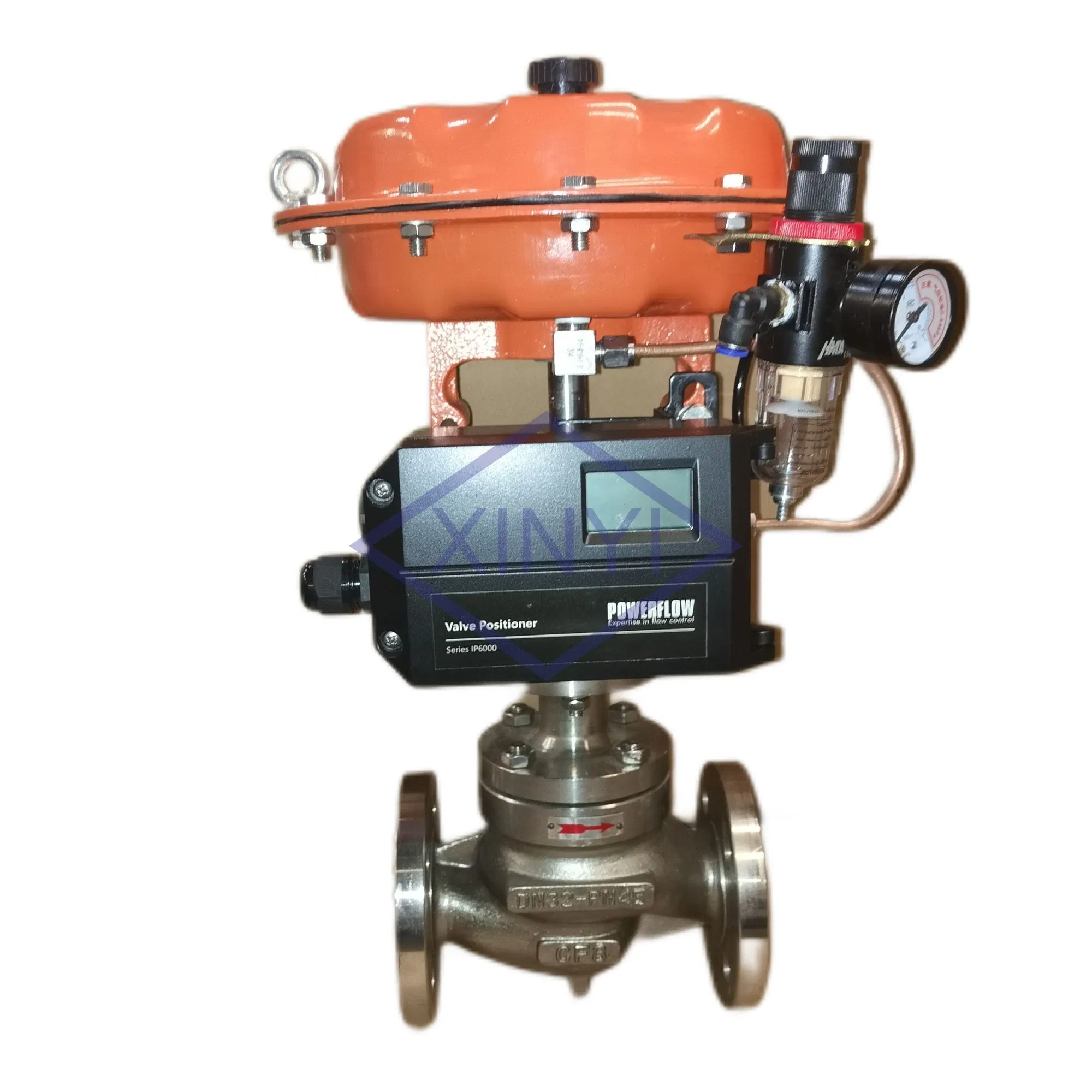 Pn40 Single Seat High Press Stainless Steel Pneumatic Pressure Regulating Valve