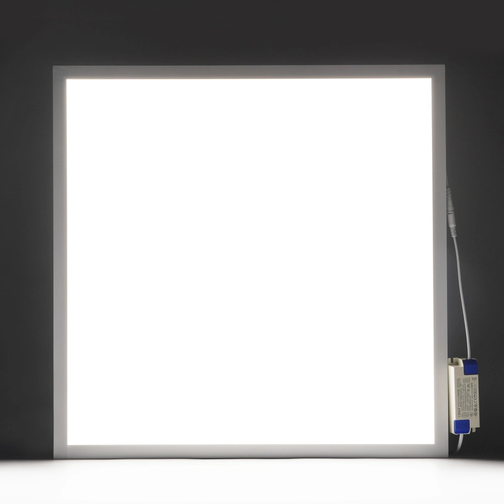 لوحة LED مربعة مجوفة CE RoHS PMMA 2X2FT/600*600/595*595 ضوء السقف 40 واط، 100 لومن/130 لومن/واط