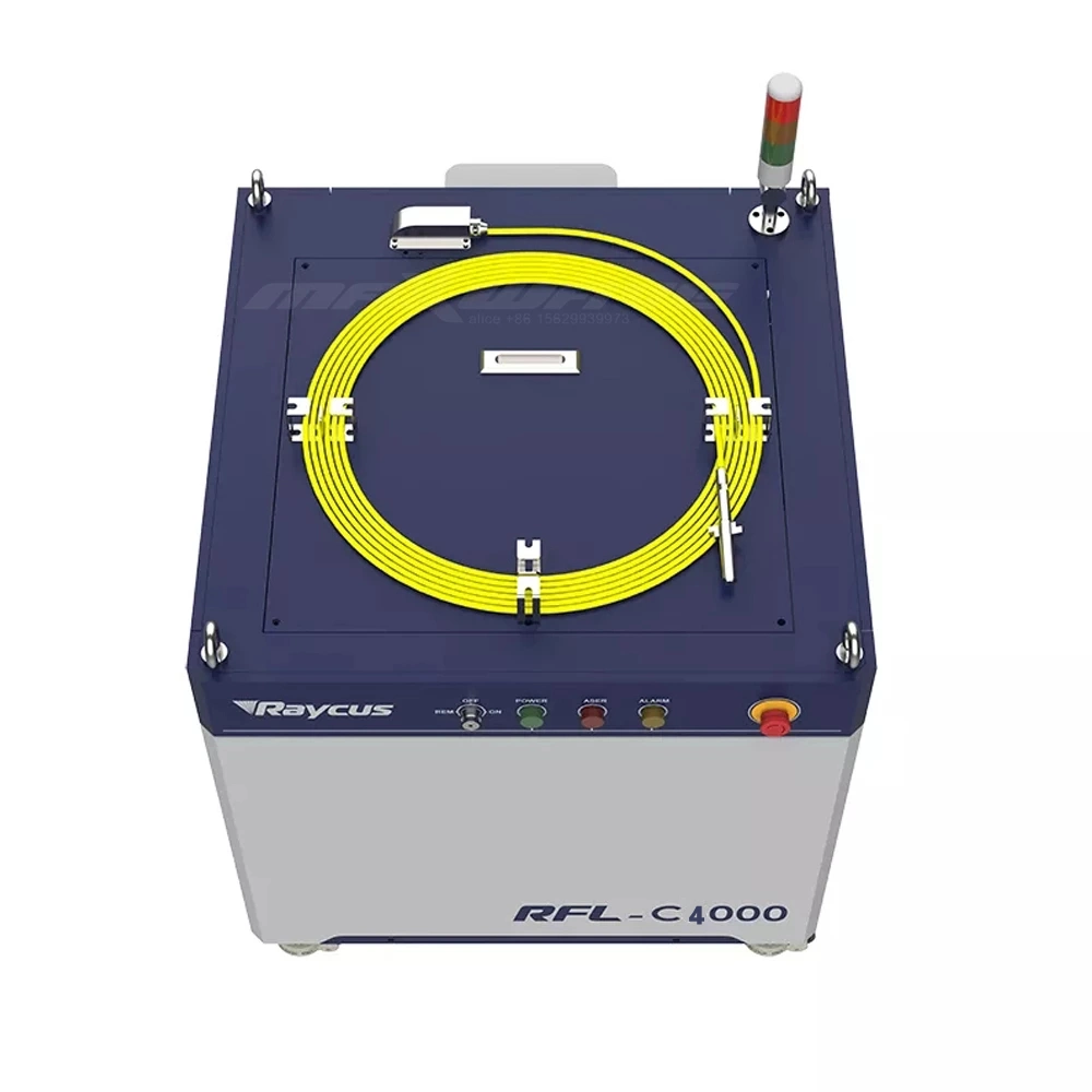 4000 Watts de potência do Laser Raycus Alimentação de Fibra Óptica Fonte de laser para corte de metais e máquina de soldar