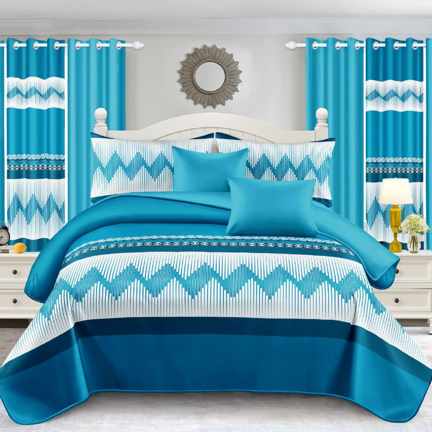 Grau Quilt Tröster Bettbezug Schleifen Bett Leinen Flachlaken 2 Polyester Bedruckte Kissenbezüge Bettwäsche Heimtextil Bettwäsche Set Für Schlafzimmer