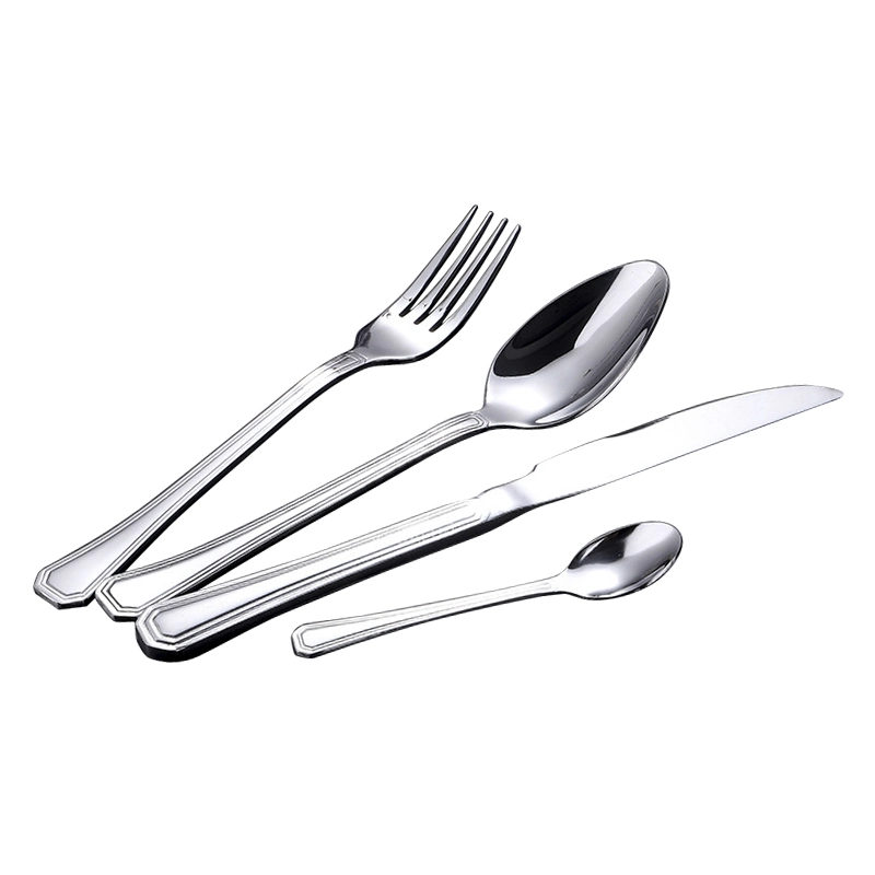 Hotel Restaurant Stainless Steel 430 Knife Fork Spoon Cutlery Flatware Set