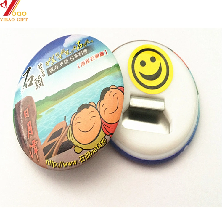 Custom Cmyk Printed Logo Button Badge with Safety Pin