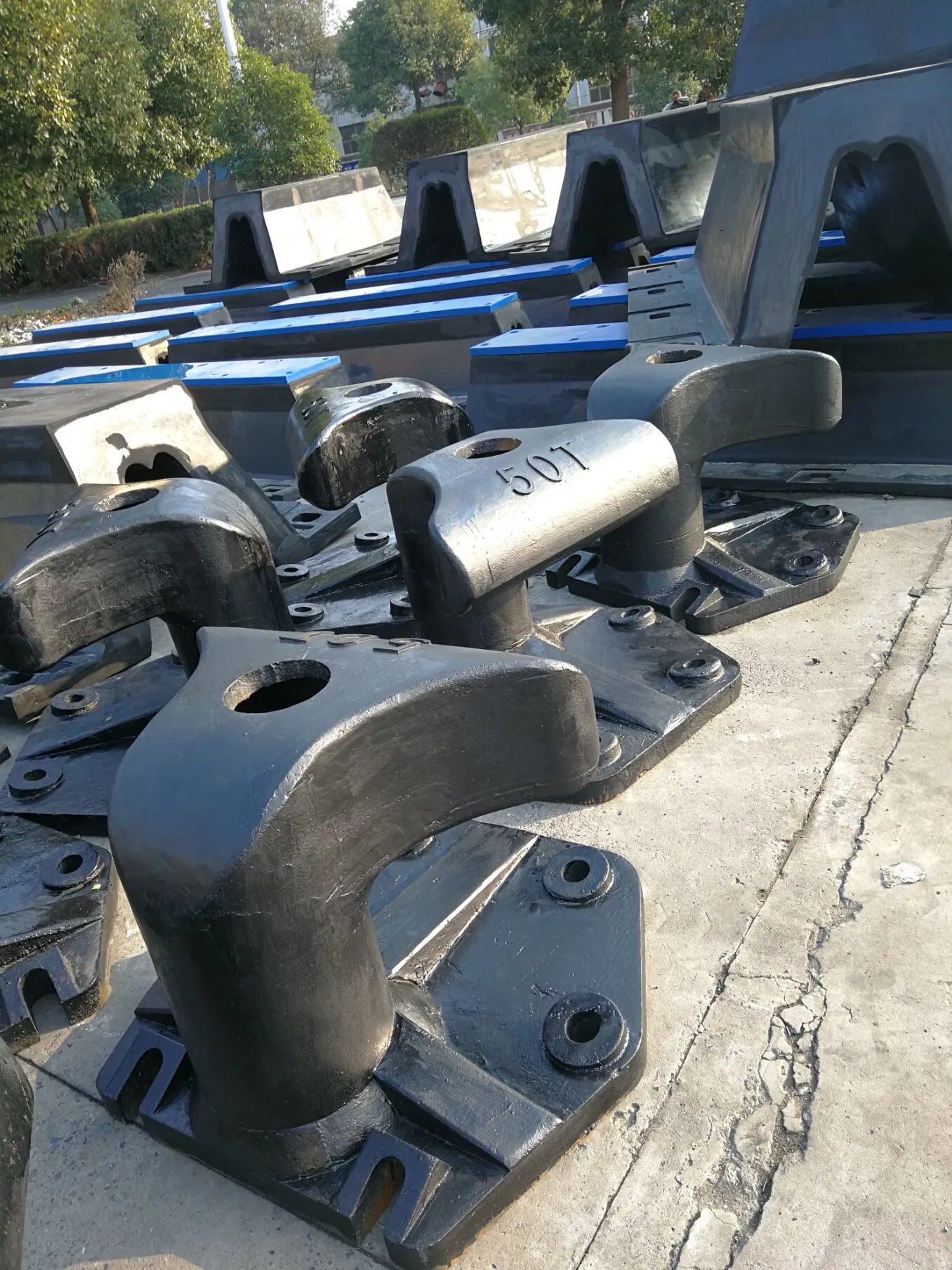 Tee Head Bollard Galvanized Cast Steel