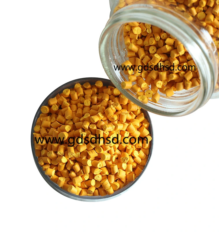 Buliding Plastic Masterbatch Yellow Color for Injection or Blowing