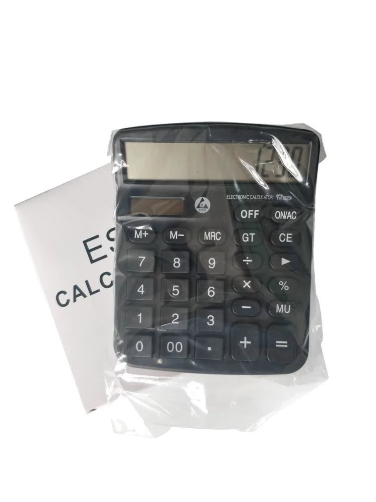 Top Quality ABS Material Office Stationery Cleanroom Use Black Anti Static ESD Safe Calculator