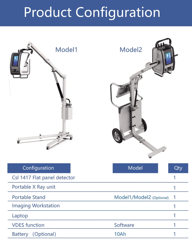 My-D019f Medical Device China X-ray Dr System Machine Digital Portable X-ray Unit