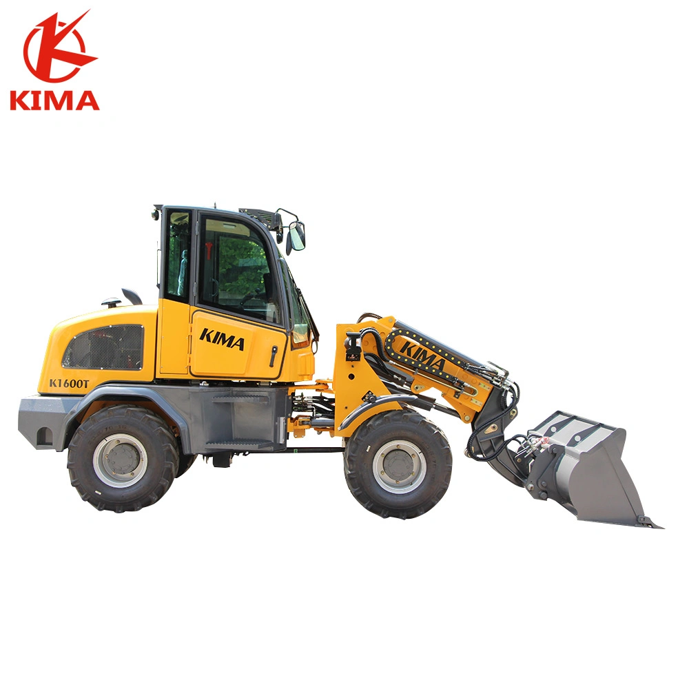 1.6t CE Approved Loader Small Wheel Loader K1600T for Earth Moving