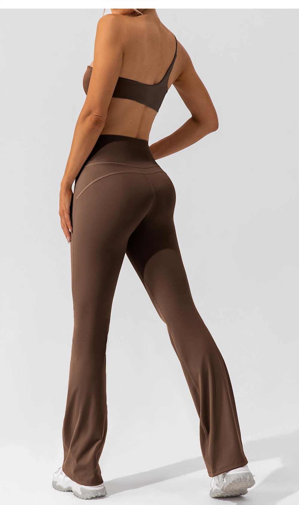 Mujer de nylon elástico alto traje Yoga Active Wear Fabricación estampada traje de moda pantalones elástico alto desgaste Gimnasio