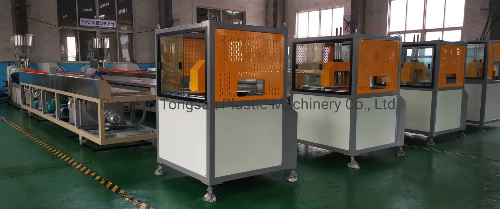 Wood Plastic WPC Decking Extrusion Machine with 3D Embossing Machine Online