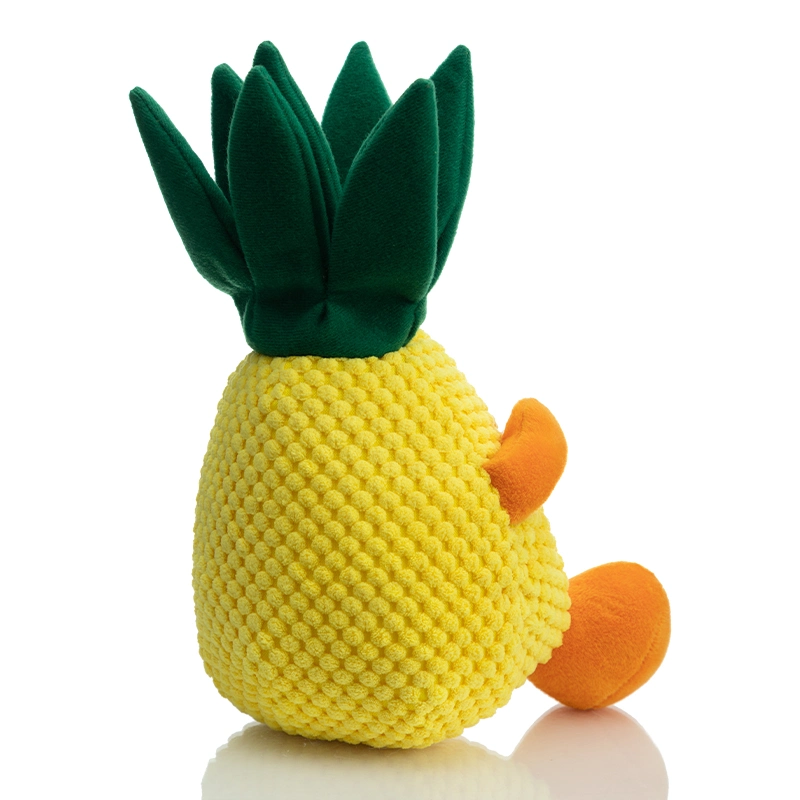 Cadeau promotionnel OEM 20cm mignon soft bourré d'ananas de jouets en peluche de fruits tropicaux