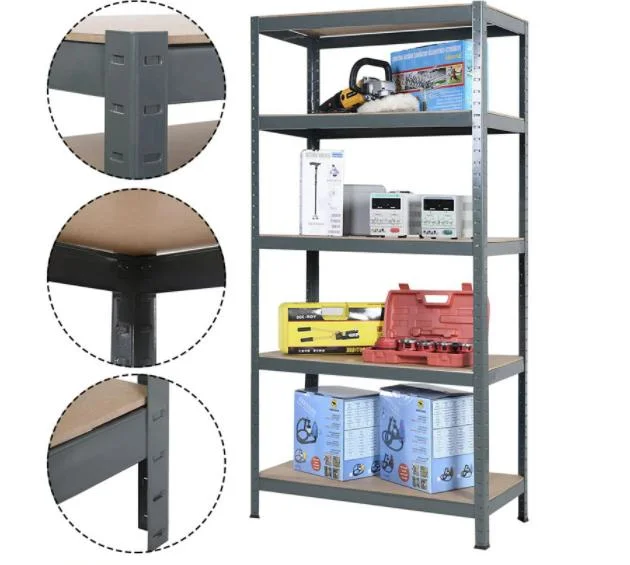 Racking Adjustable Metal Boltless Shelf and Racks Warehouse Storage Light Duty Metal Rack Shelf