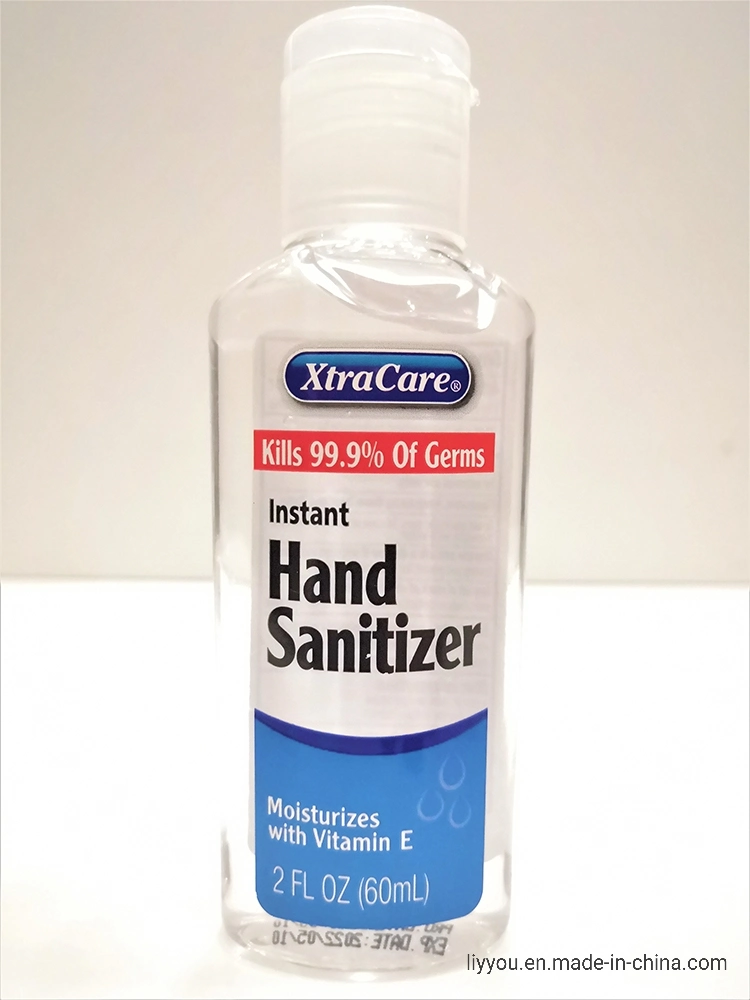 Hand Sanitizer avec de la vitamine E, Gel rafraîchissant pour la Cuisine Salle de bains bureau voyager, les voyages de la taille des bouteilles de Flip Cap