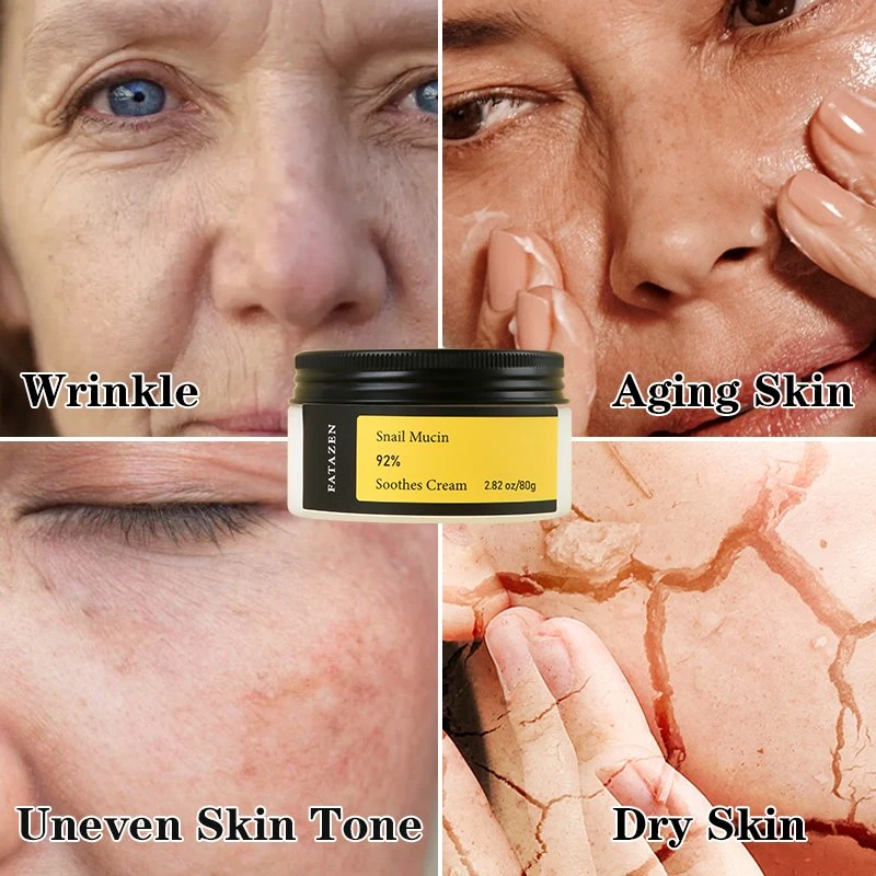 Long Lasting Hydration Anti Aging Winkle Moisturizing Snail Mucin Repairing Facial Cream