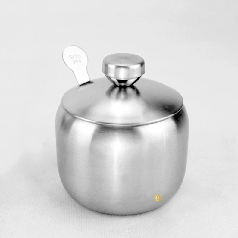 Acero inoxidable 304 de 3 piezas con una cuchara de la botella de especias condimentos cruet de utensilios de cocina