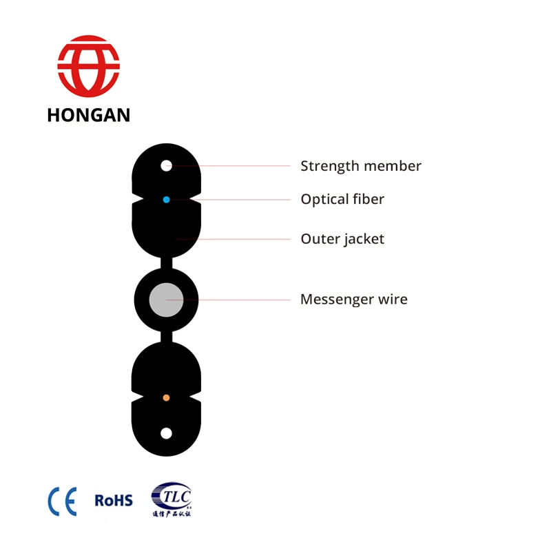 Communication GJYXFCH Fiber Optic Drop FTTH Cable