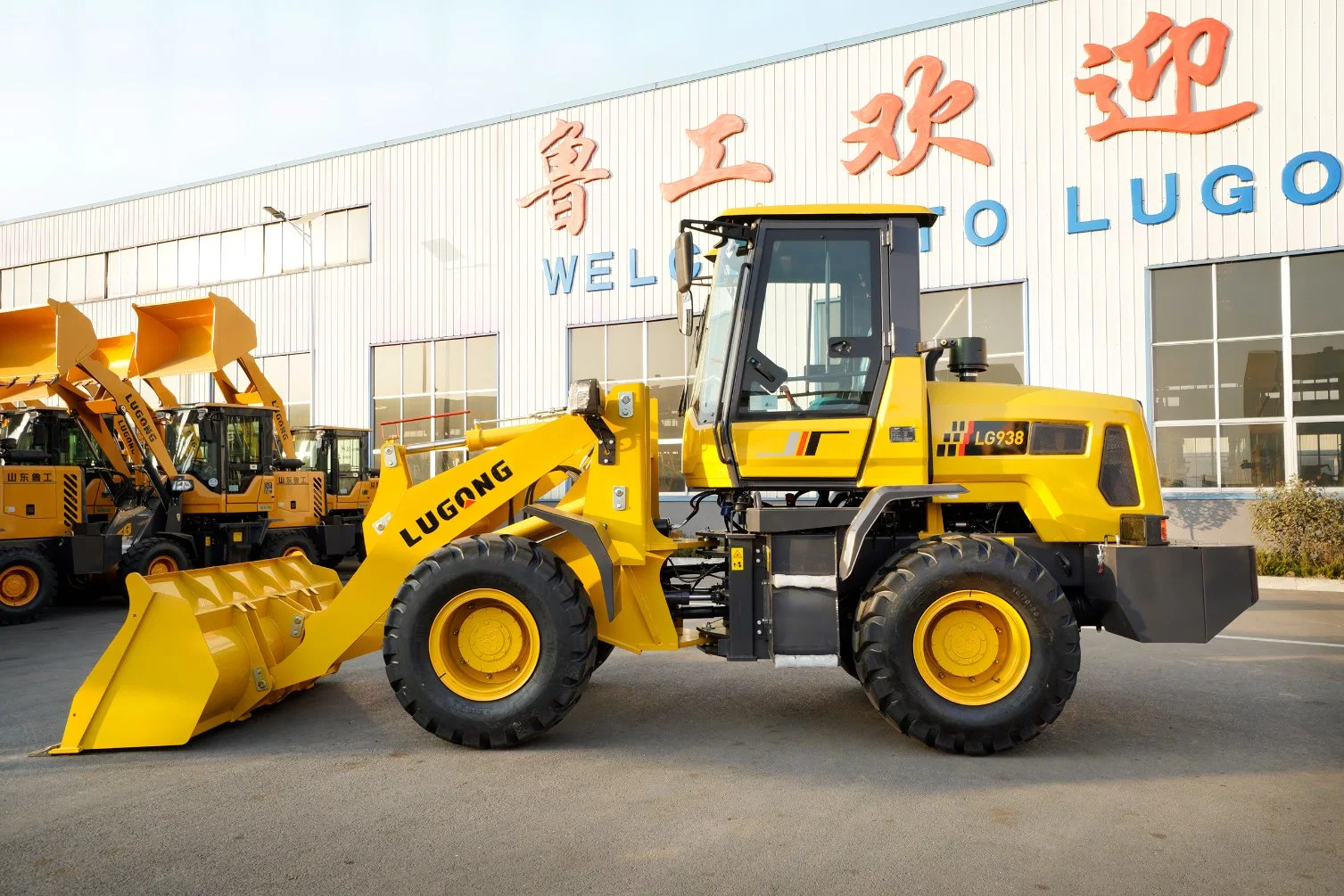 Lugong Mini Small Compact Wheel Loader Manufacturer LG938 Front End Loader Wtih Yunnei Engine Pala Cargadora