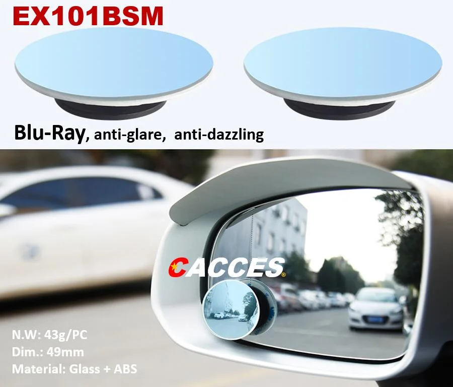 مرآة النقاط الخفية المرايا الزرقاء الجانبية الآمنة تدور 360 درجة مرآة الرؤية الخلفية المجنحة مرآة الشاحنة ذات النقاط الخفية ذات الزاوية الواسعة العامة مرآة زجاجية تلقائية زرقاء مقاومة للتوهج