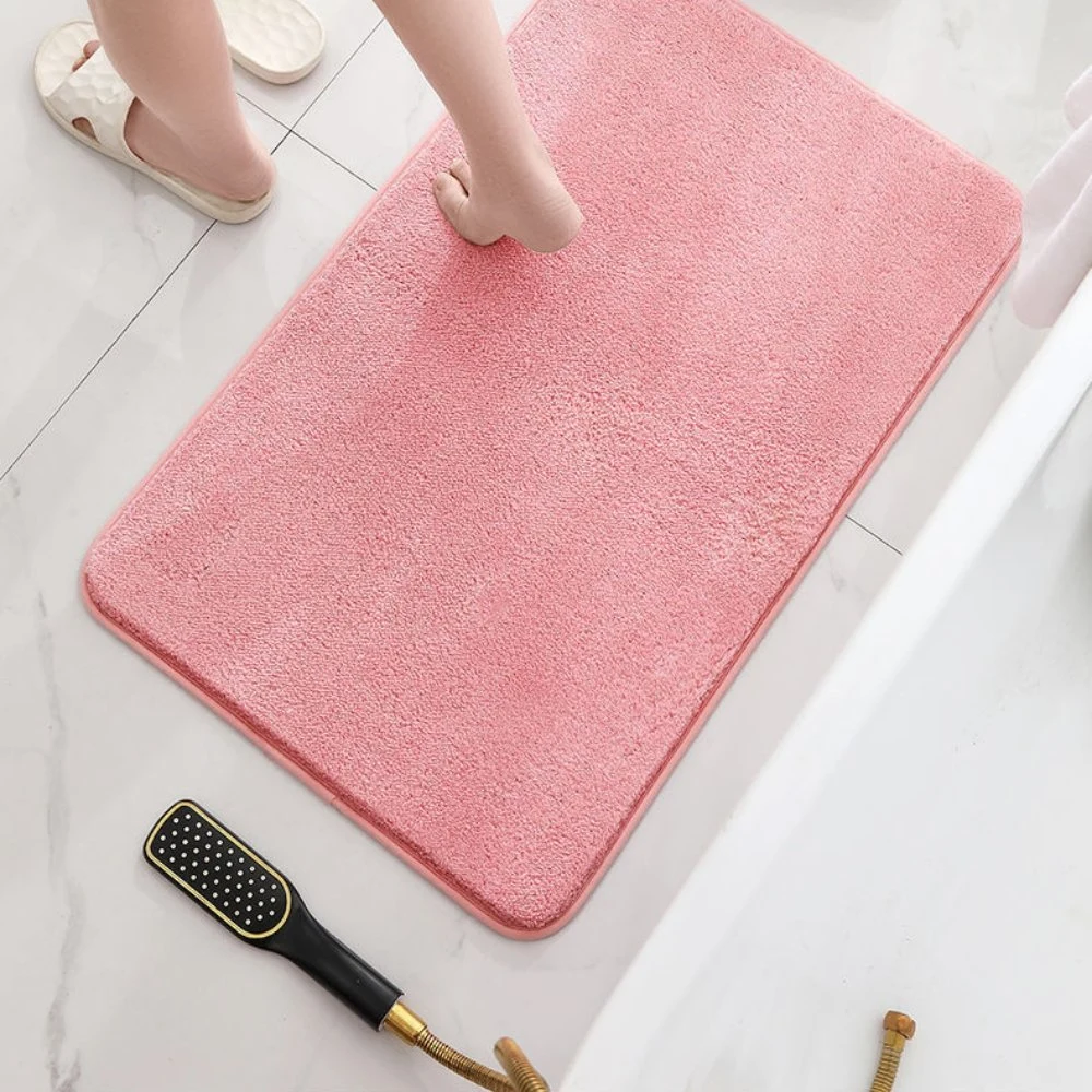 Water Absorbent Pedestal Mats Non-Slip Shaggy Rug Washable Extra Soft Esg23213