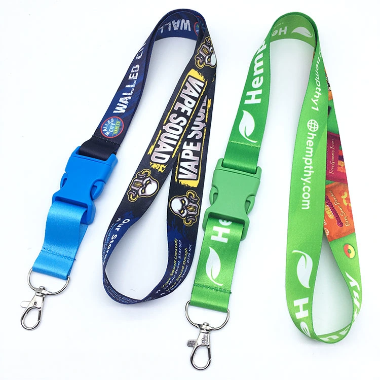 Custom Breakaway Sublimation Lanyard Fully Color Printing Polyester Lanyard Neck Strap with Logo