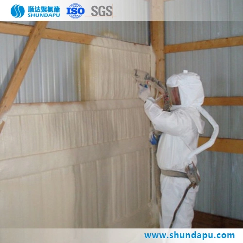 Spraying Rigid Polyurethane Foam Polyether for Wall