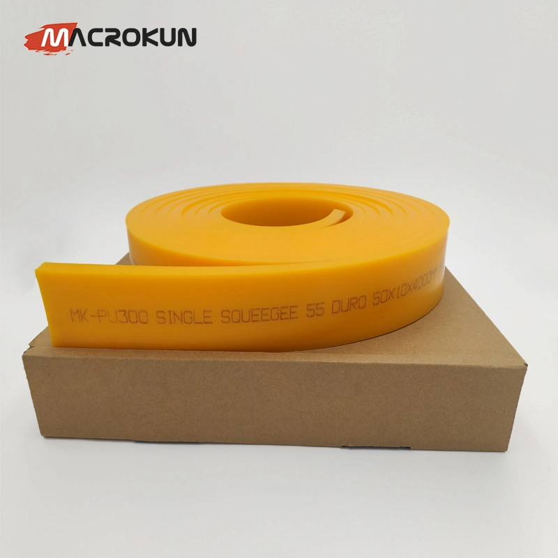 PU300 50*9mm Polyurethane Screen Printing Rubber Squeegee