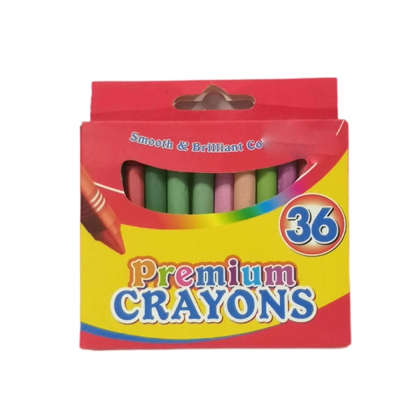 Juego de cajas de color 12 Color Kids dibujo de crayones al por mayor Crayons Pintura