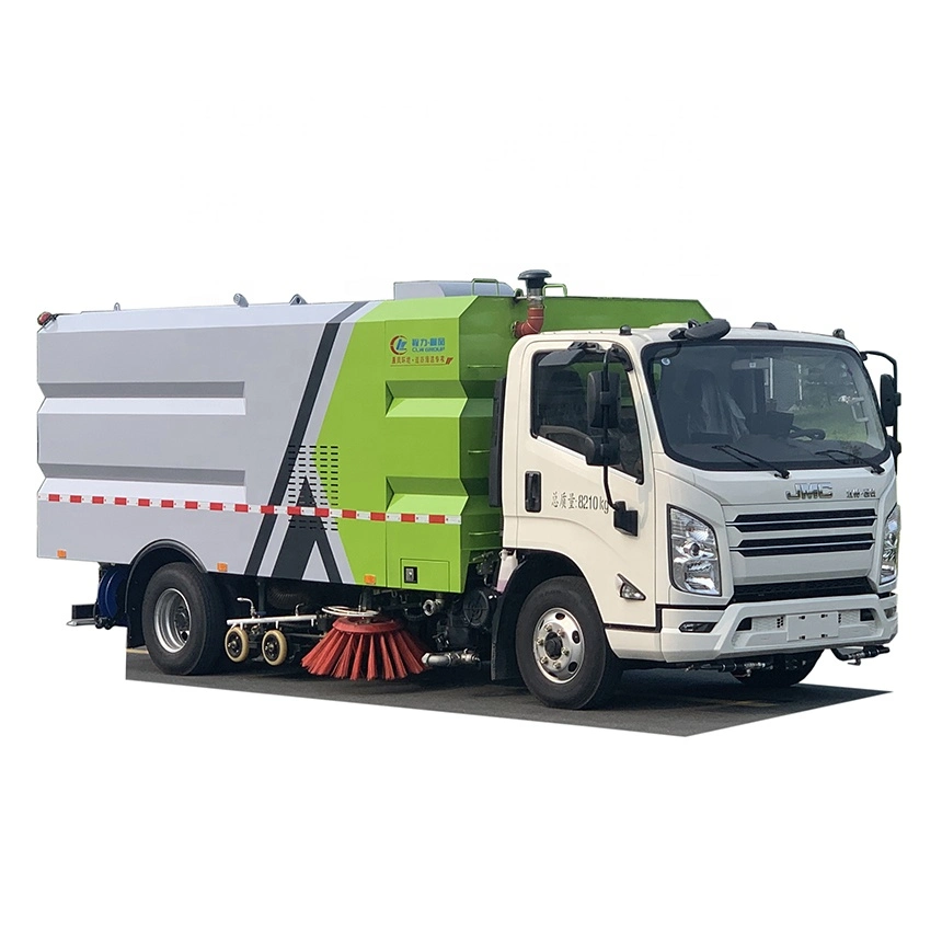 Jmc High Pressure Vacuum Sweeping Truck with 2 Hydraulic Brushes and a Vacuum Suction for Sweeping The Highway