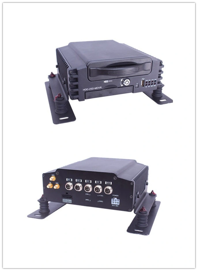 4CH HDD Mobile DVR with Dual SD Card for Truck & Bus Security