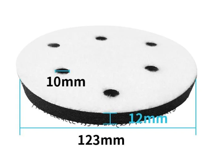 Pneumatic Dry Mill 3 Inch 5 Inch 8 Holes 9 Holes Sponge Buffer Pad 6 Inch Self Adhesive Sandpaper Machine Floppy Disk Sponge Protection Pad