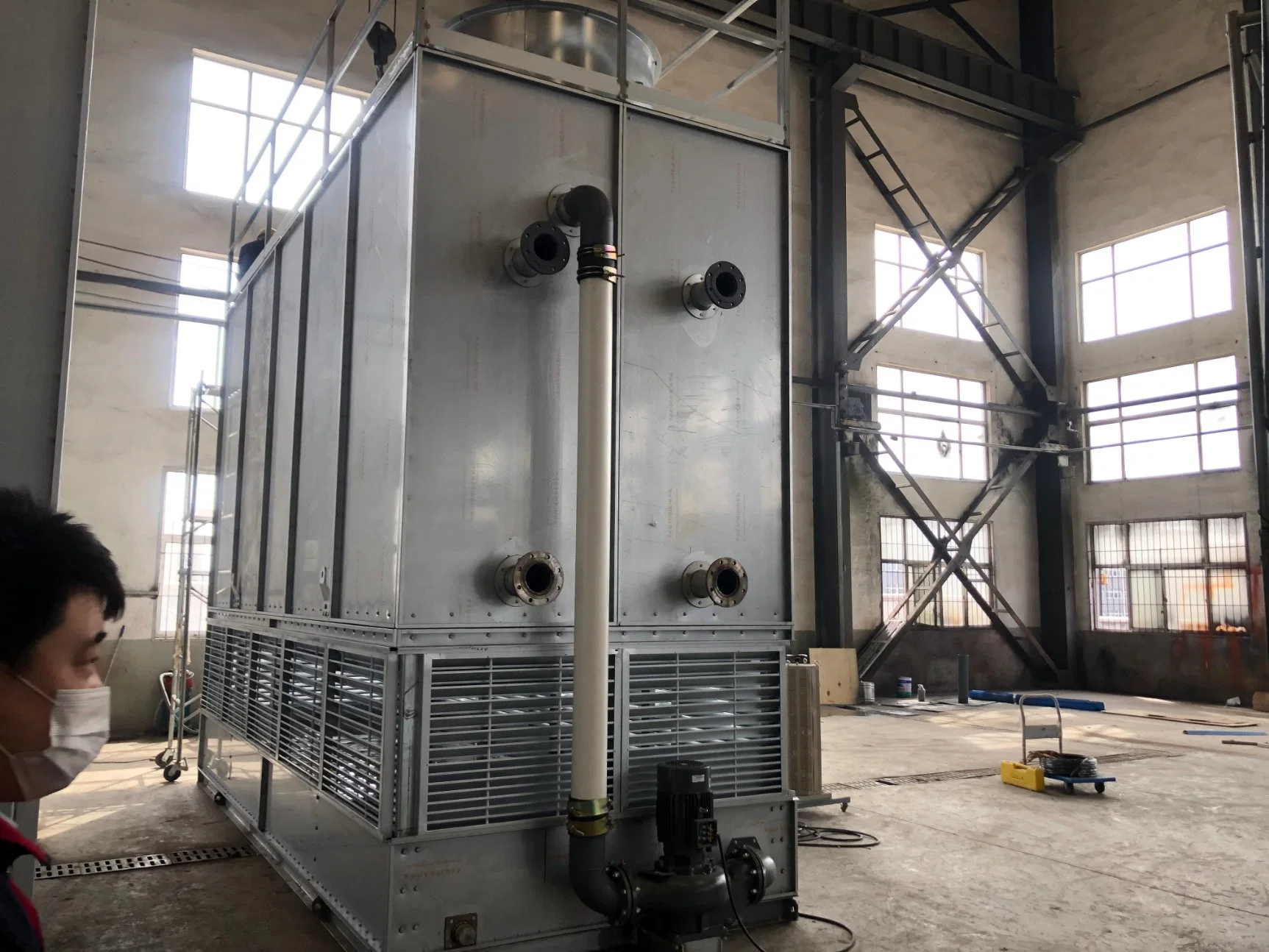 250kw China Refrigeration Industrial Water Cooled Counter Flow Water Cooling Tower for Water Source Heat Pumps