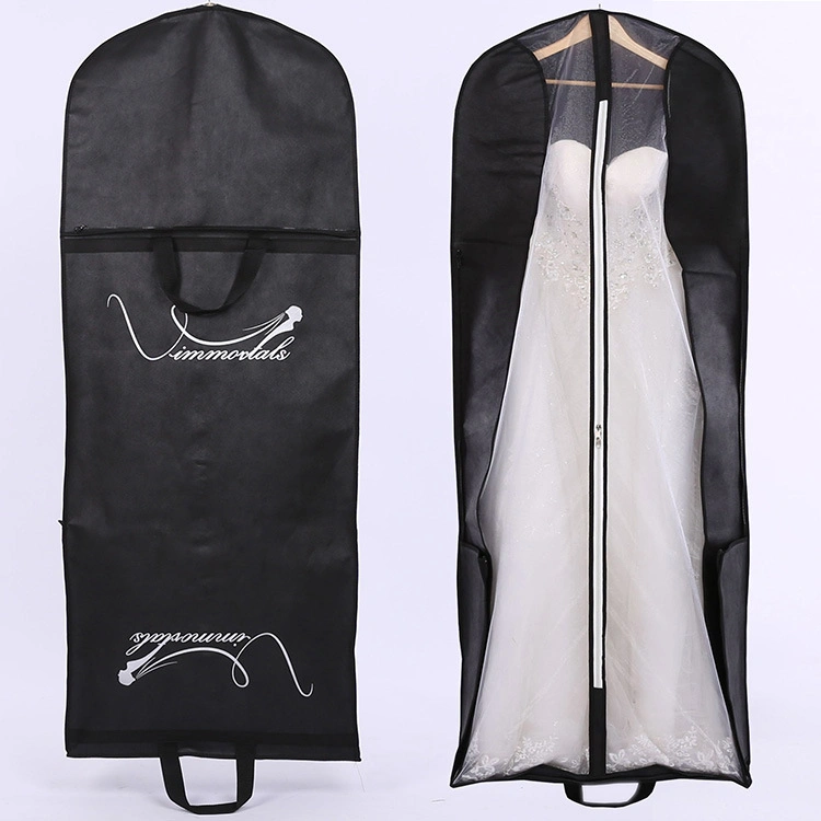 PVC não-Woven respirável dobrável Bridal Wedding Dress vestido vestido de vestido de vestido de vestido à prova de pó Saco para roupa