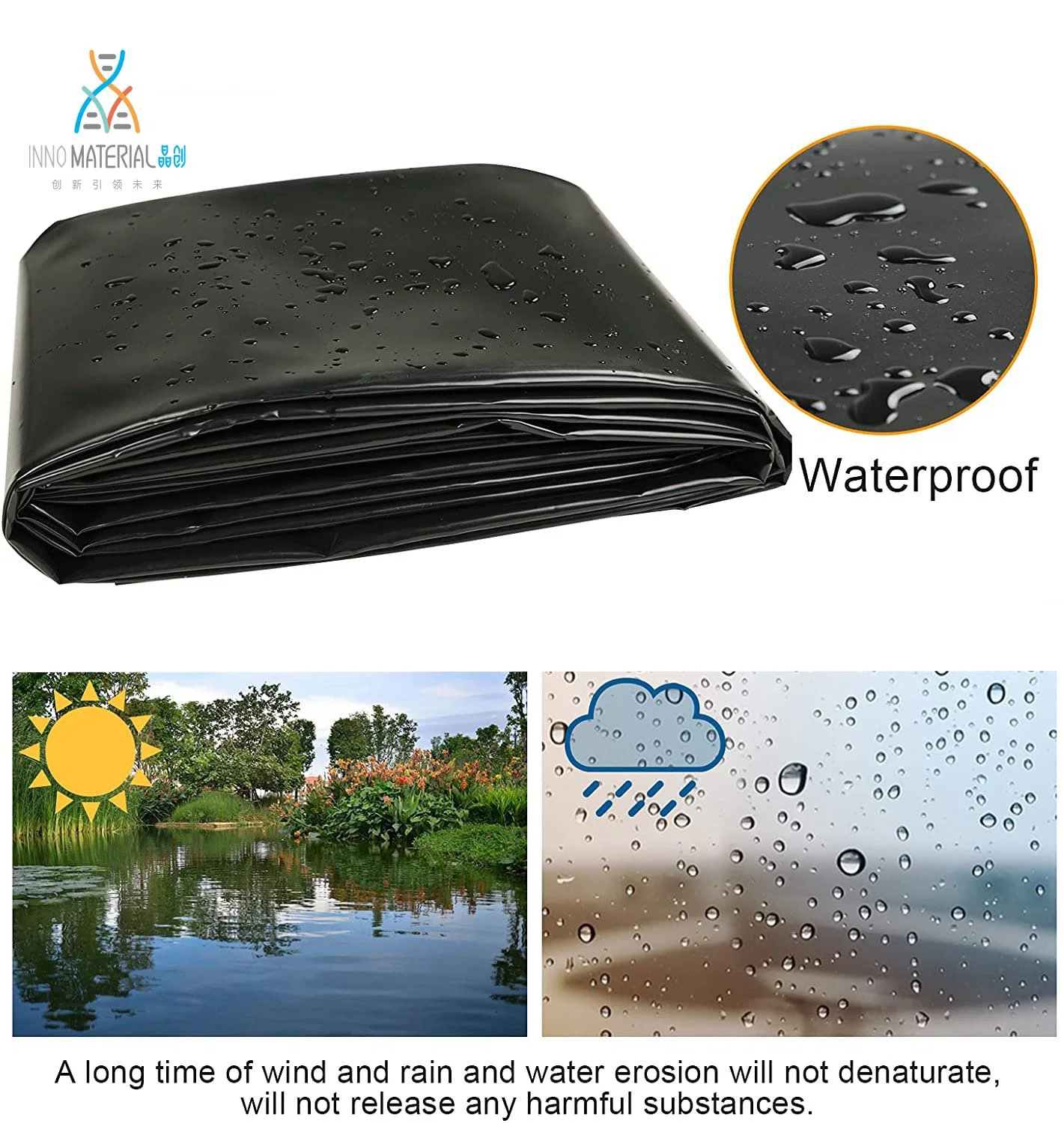 Chinese Professional Manufacture Farm Geomembrane Pond Lake Dam Liner HDPE Geomembrane