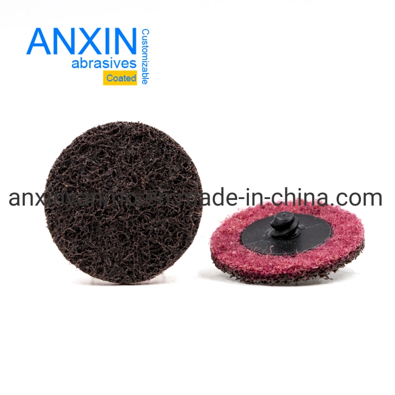 50mm Red Mini Surface Condition Flap Disc with Rubber Holder of Straight Grinder for Rapidly Removing Scale and Deburring