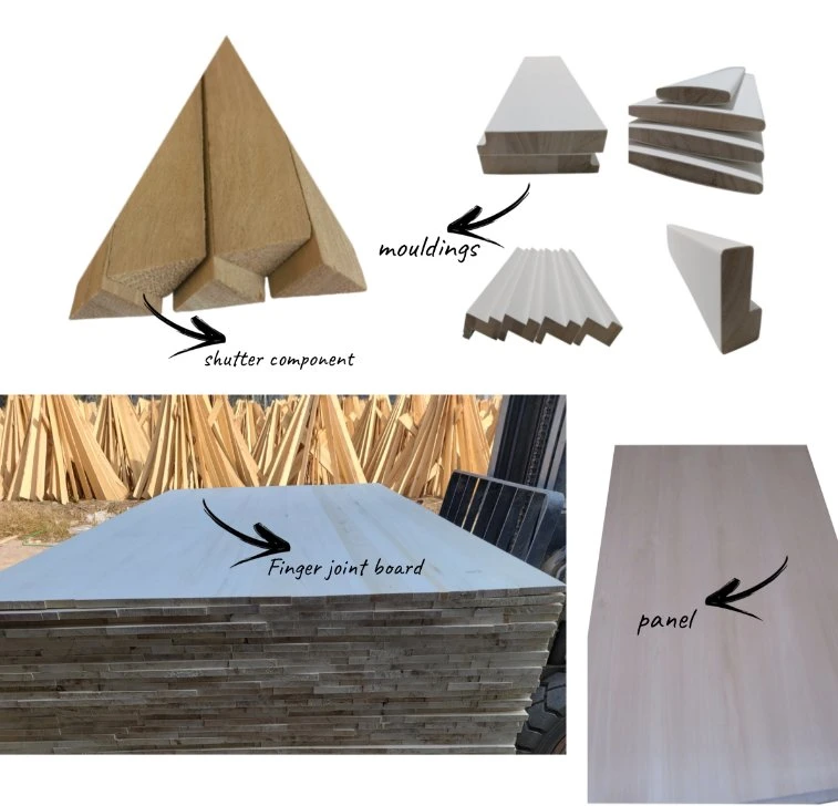 Composants de volet de plantation en PVC/Poly Wood