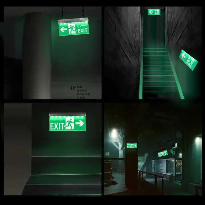 China Wholesale/Supplier Price Aluminium Acrylic Ni-CD Battery Backup 3W LED Emergency Exit Sign Light